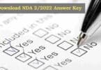 NDA 2/2022 Answer Key